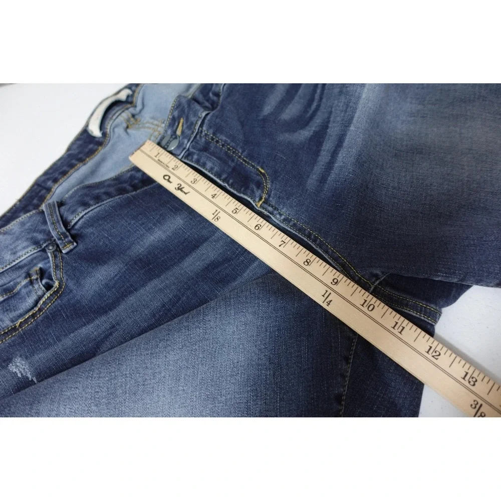 Slink‎ Jeans Womens 16 Blue Medium Wash High Rise Curvy Straight Denim Pants